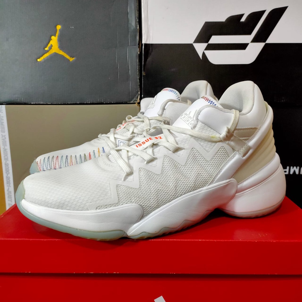 Preloved Sepatu Basket Adidas DON D.O.N. Issue 2 'Cloud White' Original FZ1438