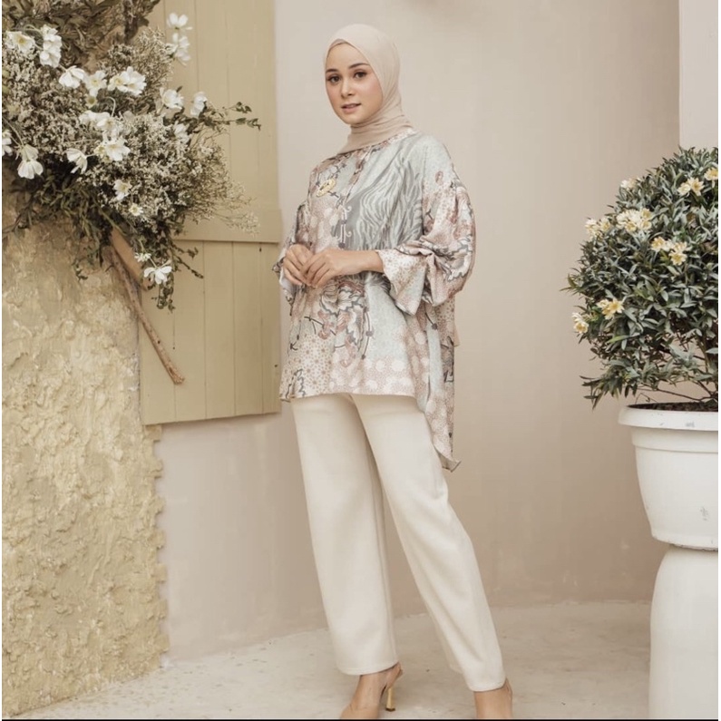 Kala Blouse blue pea wearing klamby