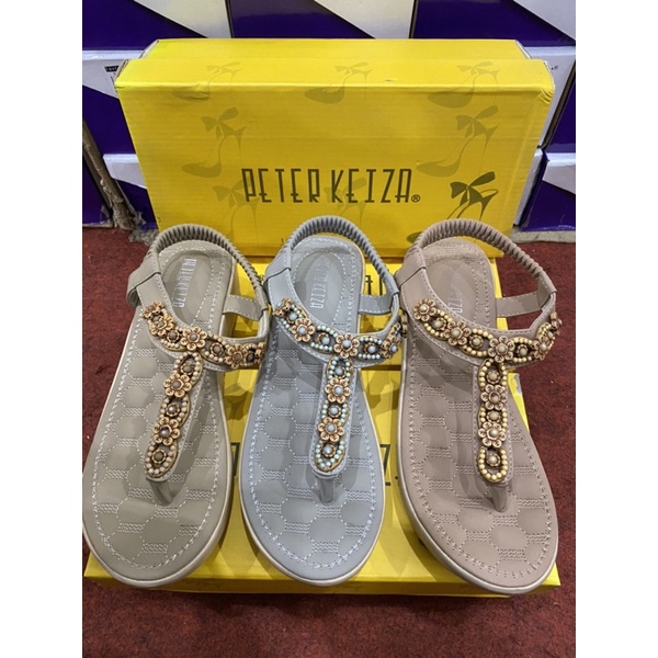 Sepatu Sandal Wedges brand peter keiza
