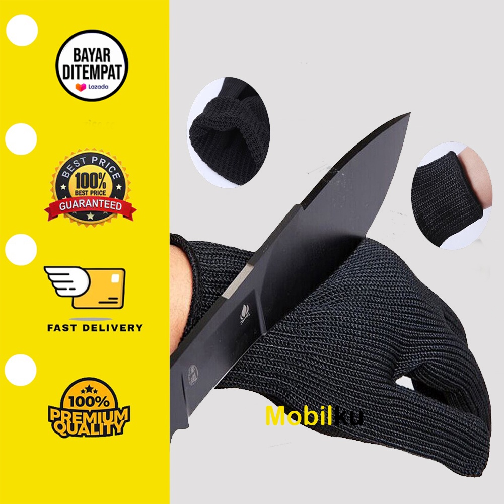 [BISA COD] Sarung Tangan Anti Tajam Pisau Gores Bacok Begal Anti Cut Glove