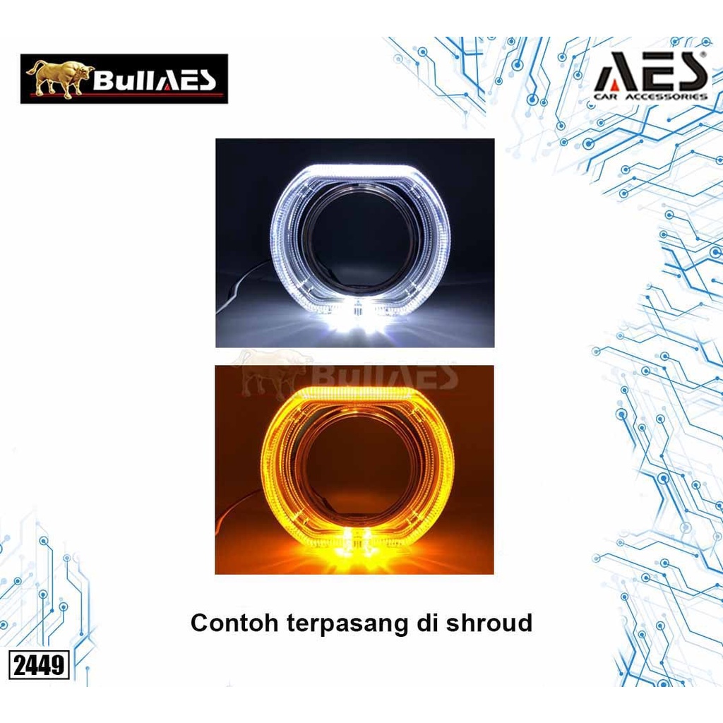 Led Chip Angel eye Kristal ring DUAL WARNA Chip Led Only