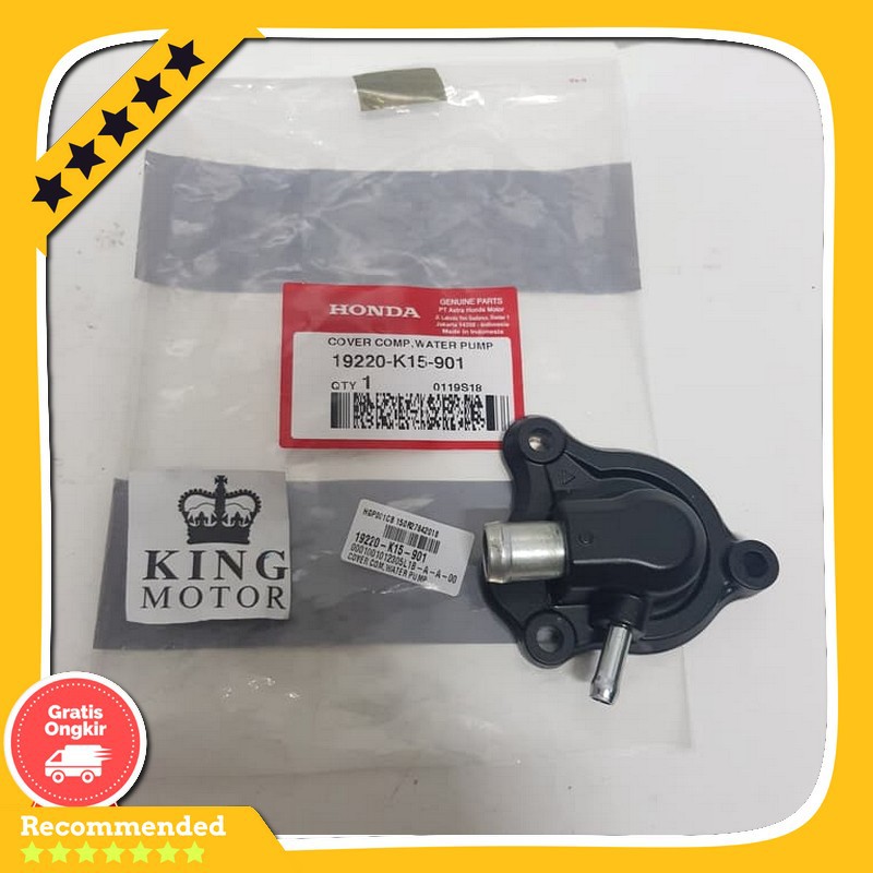 Spare Part Motor Cover Tutup Water Pump Honda Cb150R Cb 150 R Cb 150R 19220-K15-901 Ori Original Hgp