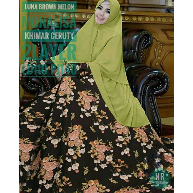 SET KHIMAR SYARI LUNA BROWN