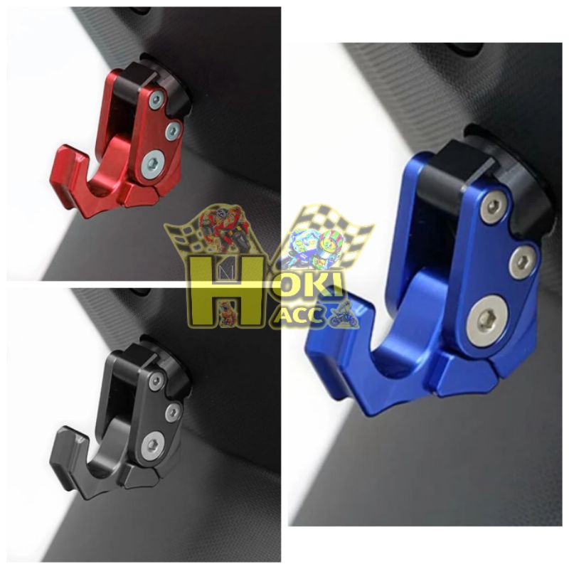 Gantungan Barang Motor Hook Gantungan Hook Centolan Motor Cnc Lipat Single Nmax, Beat, Vario