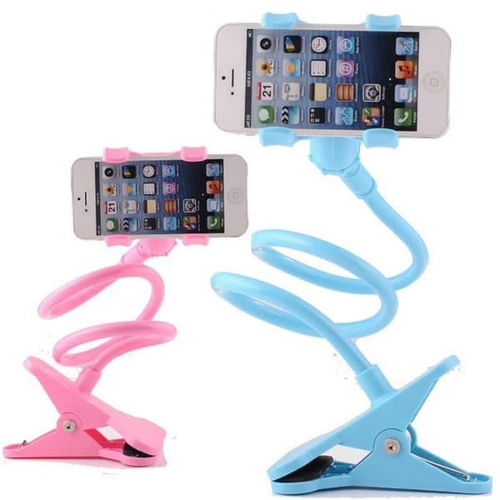 Lazy Pod Hp /Lazypod/Jepitan Holder Universal/Bracket/Tongsis - Pink