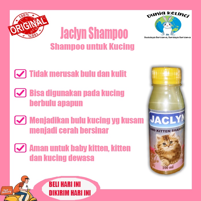 Shampoo Kucing Jayclin lembut wangi