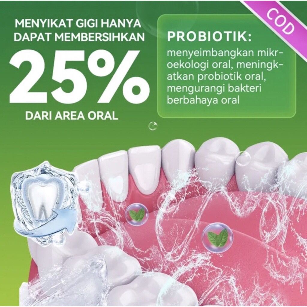 METOO Obat Kumur Probiotik 100ml - 250ml  Fresh Mint Mouthwash No Alcohol