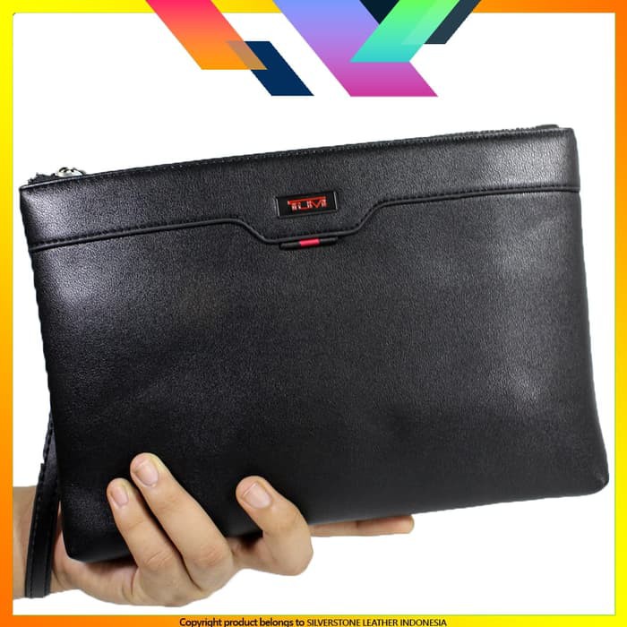 Handbag Pria Wanita Clutch Tumi 34 - Hitam