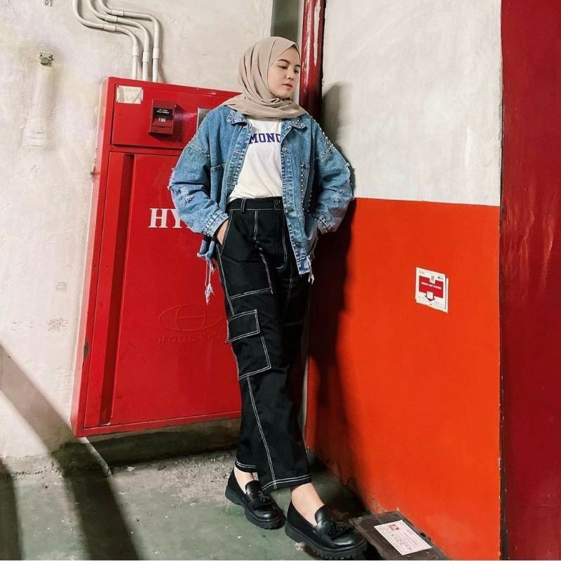 KULOT RAWIS JEANS HITS OOTD SELEBGRAM