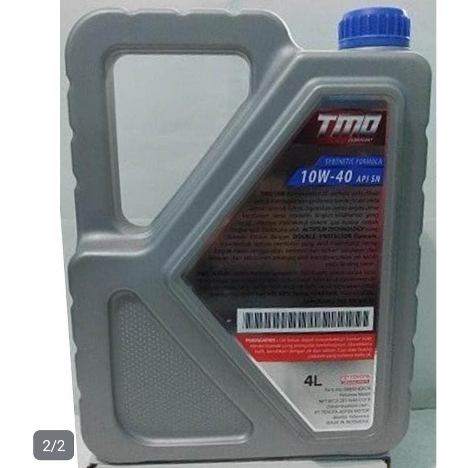 OLI MESIN TOYOTA BENSIN TMO 10W-40 - 1 GALON - 4 LITER - SN