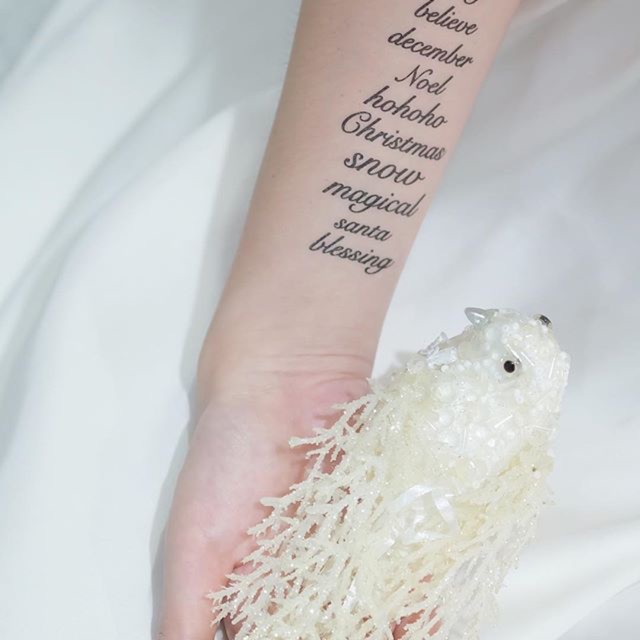 

POTATOO Magical Christmas Words Temporary Tatto Sticker