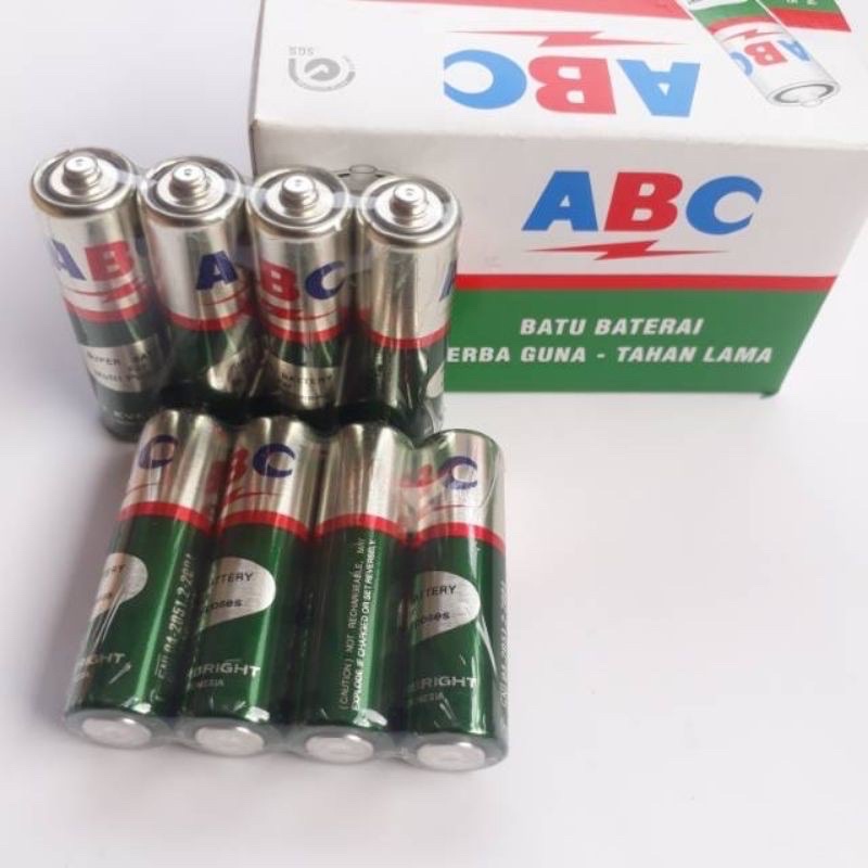 Battery ABC AA Hijau - Baterai AA isi 4