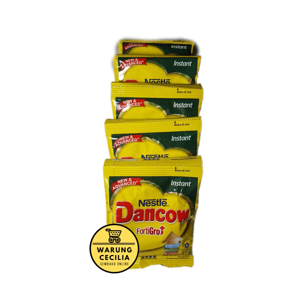 

Dancow Vanila / Original Fortigrow - Susu Instan (1 renceng = 10 pcs)