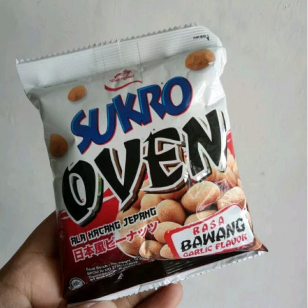 Kacang Atom Sukro Kacang Oven Bawang 25gr