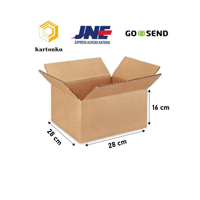

Kardus / Karton / Box / Packing / Single Wall / Polos - 28X28X16 Dafa.Olshop