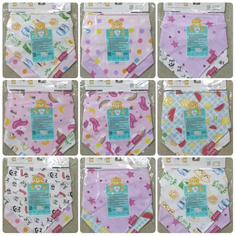 Libby Baby Scarf Bibs Slaber Celemek Bayi Set 2pcs Per Pack