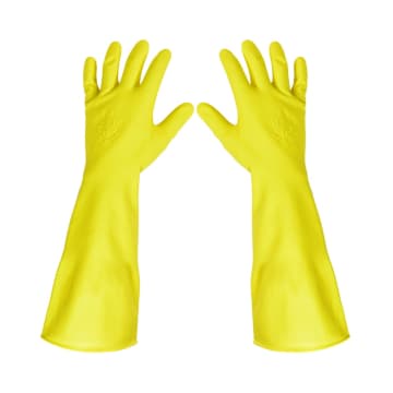 Duraglove Sarung Tangan Panjang Latex Butterfly Ukuran S - Kuning