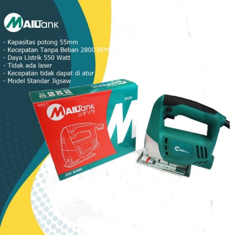 MESIN POTONG KAYU JIG SAW JIGSAW MAILTANK SH29 ORIGINAL PROMO MURAH / GERGAJI GRAJI GERAJI TRIPLEK