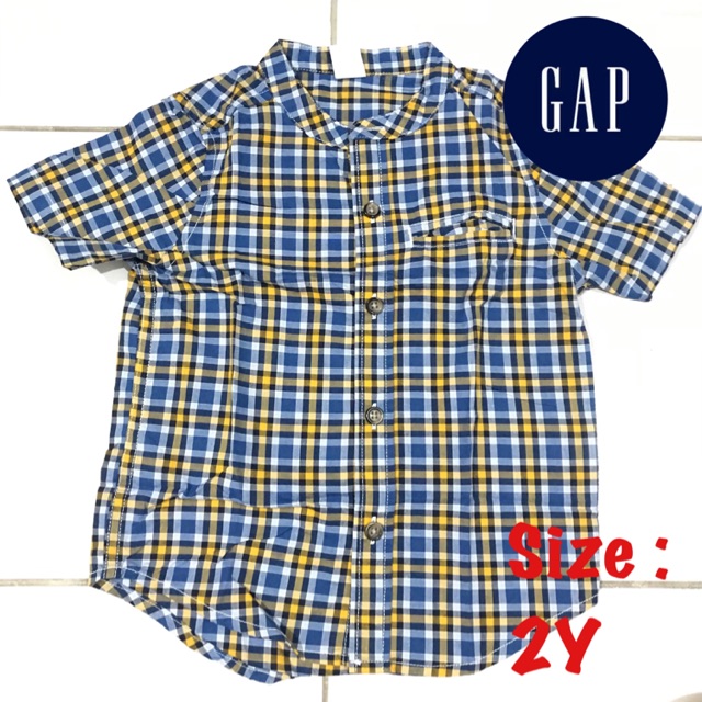 Kemeja koko anak laki 2 tahun kemeja pesta gap branded sisa ekspor