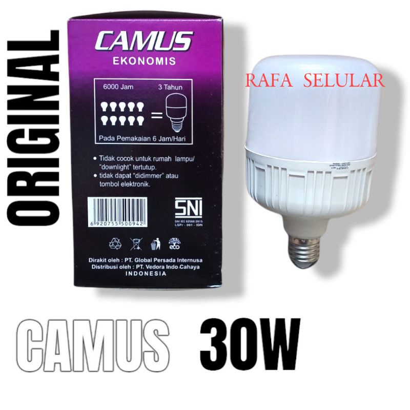 Lampu LED 30W Putih Terang Camus Kapsul 30 Watt Bergaransi