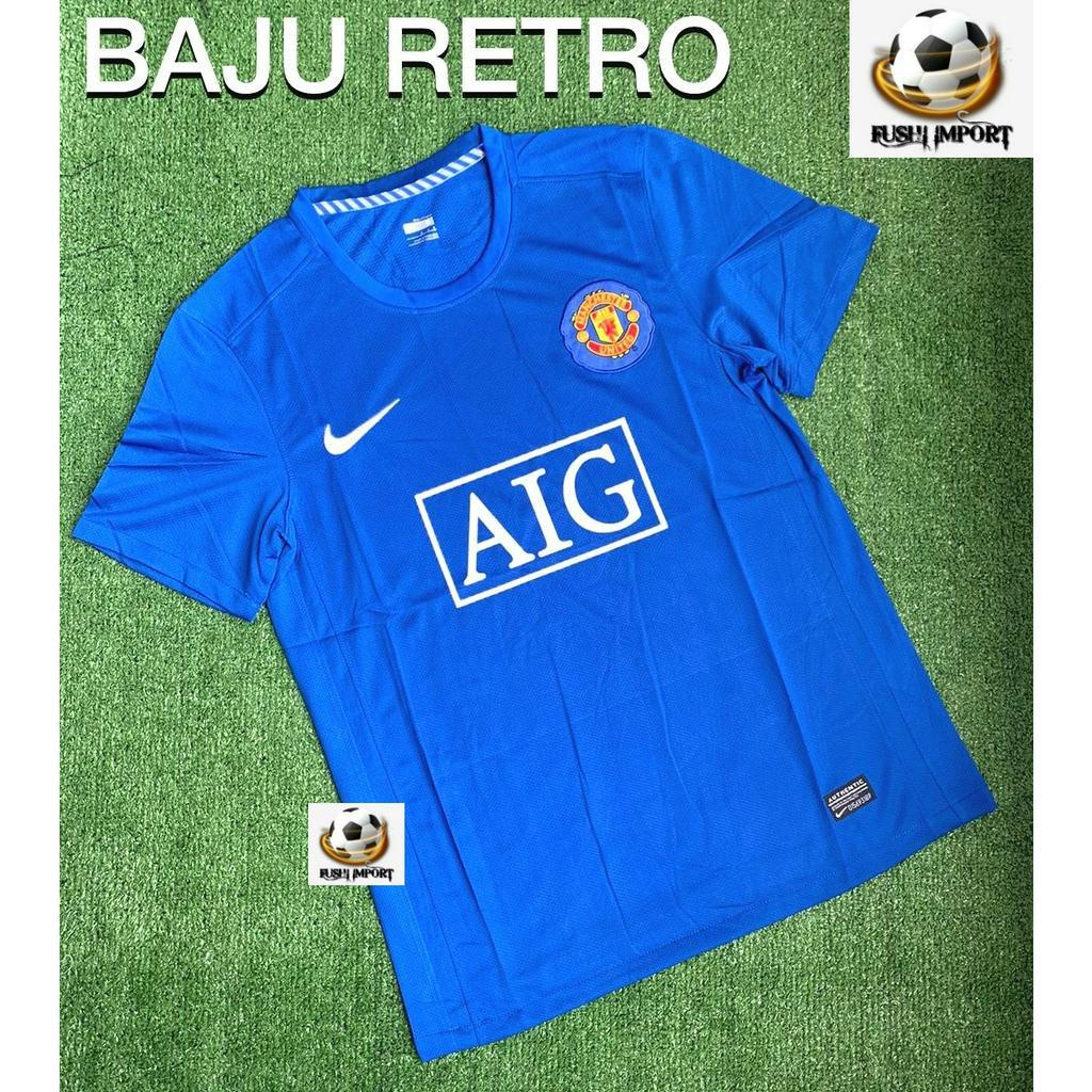 RETRO | Jersey Baju Bola MU Away Final Moscow 2008 Grade Ori