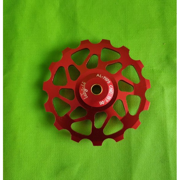 Pulley Bearing Ceramic Qikour 15T - Pulley Ceramic 15T Merah