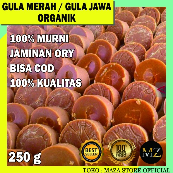 

Gula Jawa Merah Organik Nira Kelapa 250 g asli