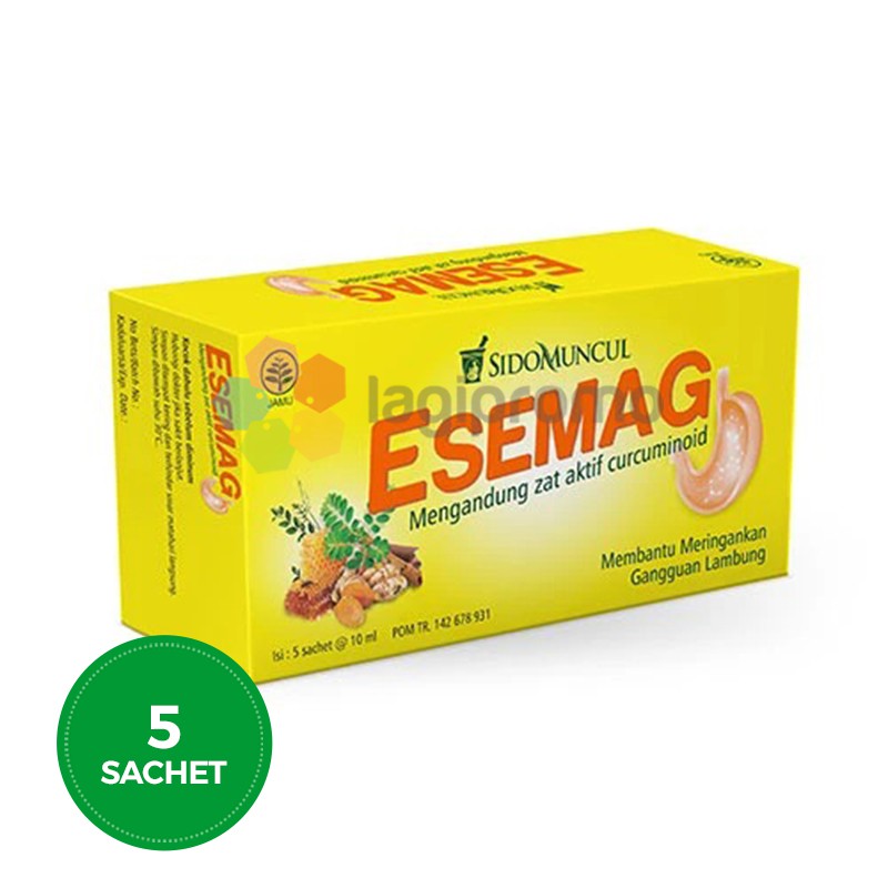 

Sido Muncul Esemag 5 Sachet Meringankan Gangguan Lambung dan Maag Alami