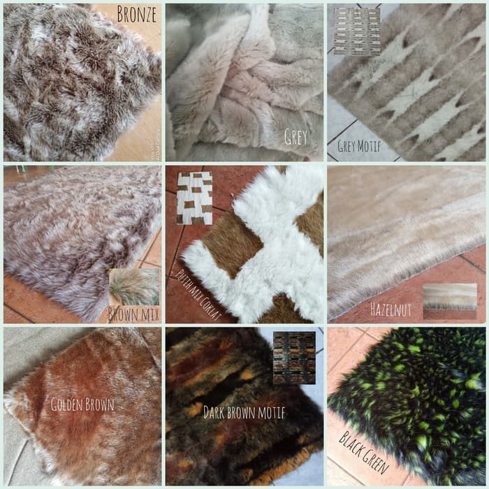 Kain/Karpet Bulu Korea - 100x150cm