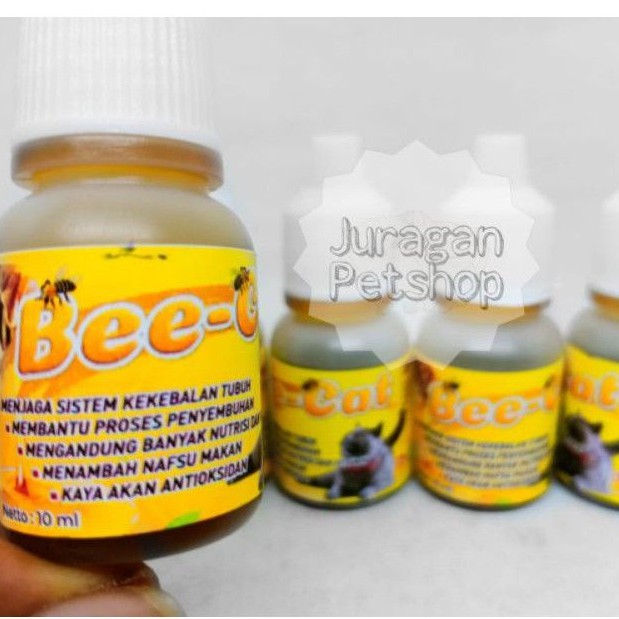 BEE CAT 10ML | Madu Murni 100% | Penunjang Daya Tahan/Nafsu Makan| Vitamin Kucing