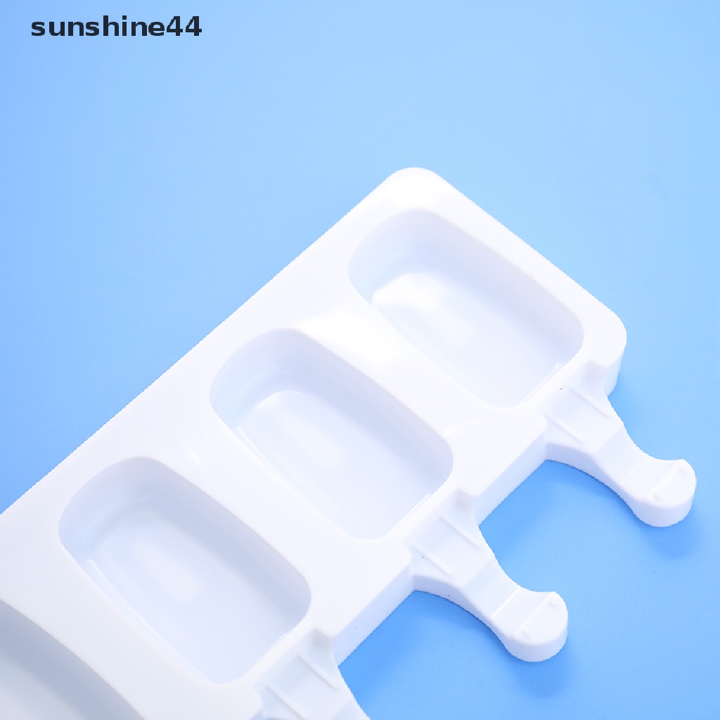 Sunshine Cetakan Es Krim / Loli / Jus Buah DIY 8 Lubang Bahan Silikon