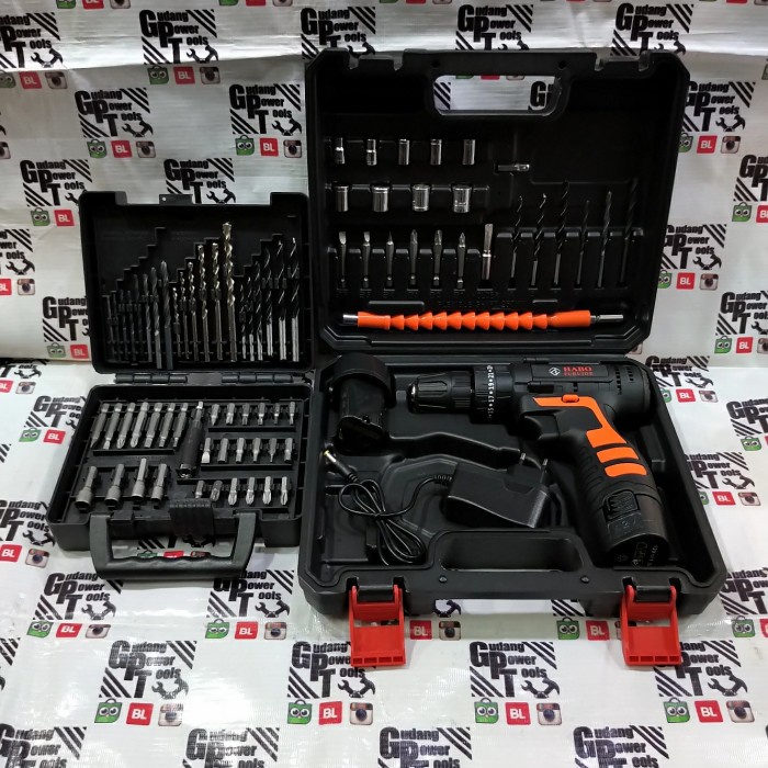 Mata Set 50pc Mesin Bor Baterai Cordless Drill Bor Tangan Beton 12V