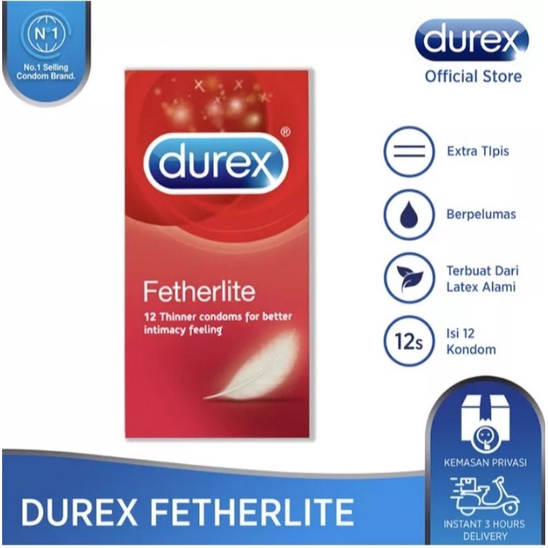 Kondom durex fetherlite 12's