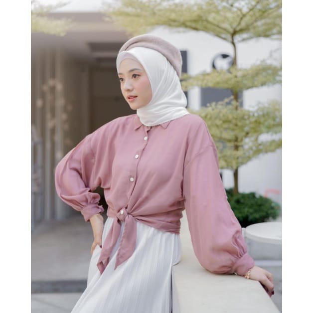 Blouse Wanita - FILIPO BLOUSE OUTER - Blus Wanita Lengan Panjang Balon Murah