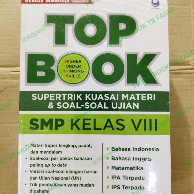 

buku TOP BOOK supertrik kuasa materi dan soal ujian smp kelas VIIl 8 Star Seller Termurah