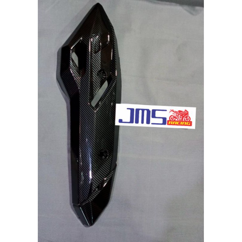 Cover tutup tameng knalpot carbon honda vario 125 dan vario 150 fi 2018 zoro pnp