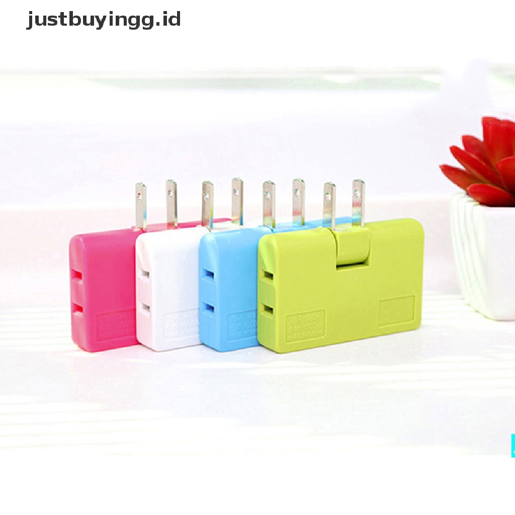 [justbuyingg.id] Power Converter Rotate Charger Wall Socket Adapter Splitter Converter Socket ID