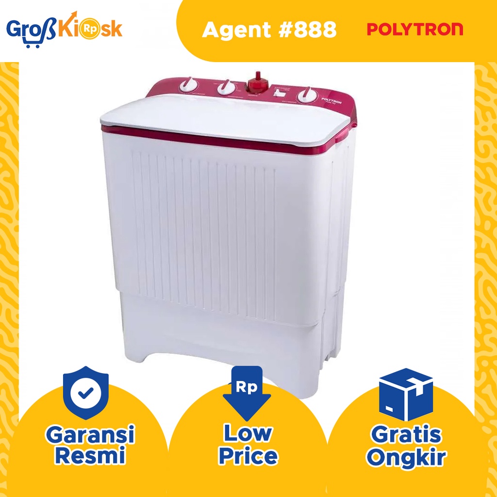 MESIN CUCI 2 TABUNG 5.5 KG POLYTRON PWM 752