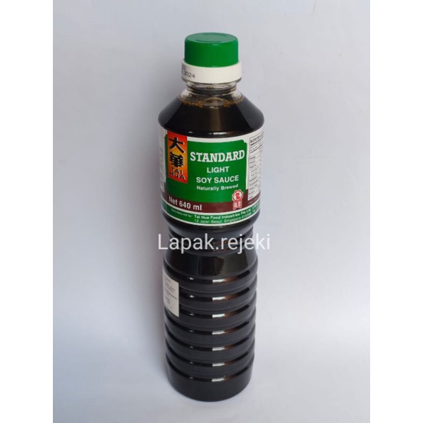 

Kecap Asin Putih & Kicap Asin Hitam Tai Hua 640 ml Light Soy Sauce Standard