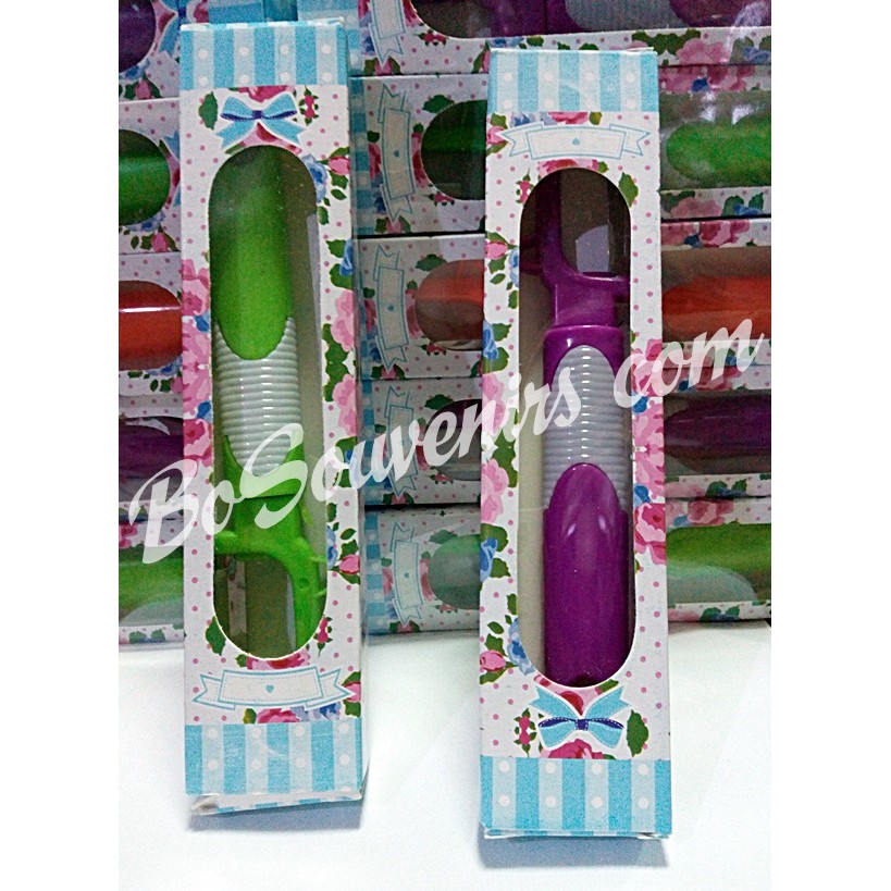souvenir Pengupas buah pelangi pisau buah besar piler+ bok
