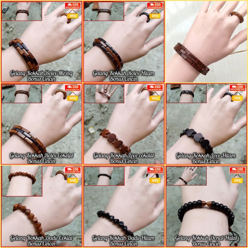 ORIGINAL gelang kokka BONUS CINCIN 100% Ori Kaukah kaokah kauka koka