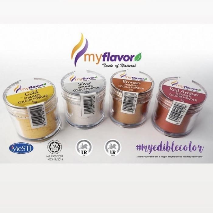 

STOK BARU! MYFLAVOR LUSTRE DUST ALL VARIANT/ GOLD LUSTRE DUST HALAL ALAT LUKIS MURAH TERLENGKAP AL3
