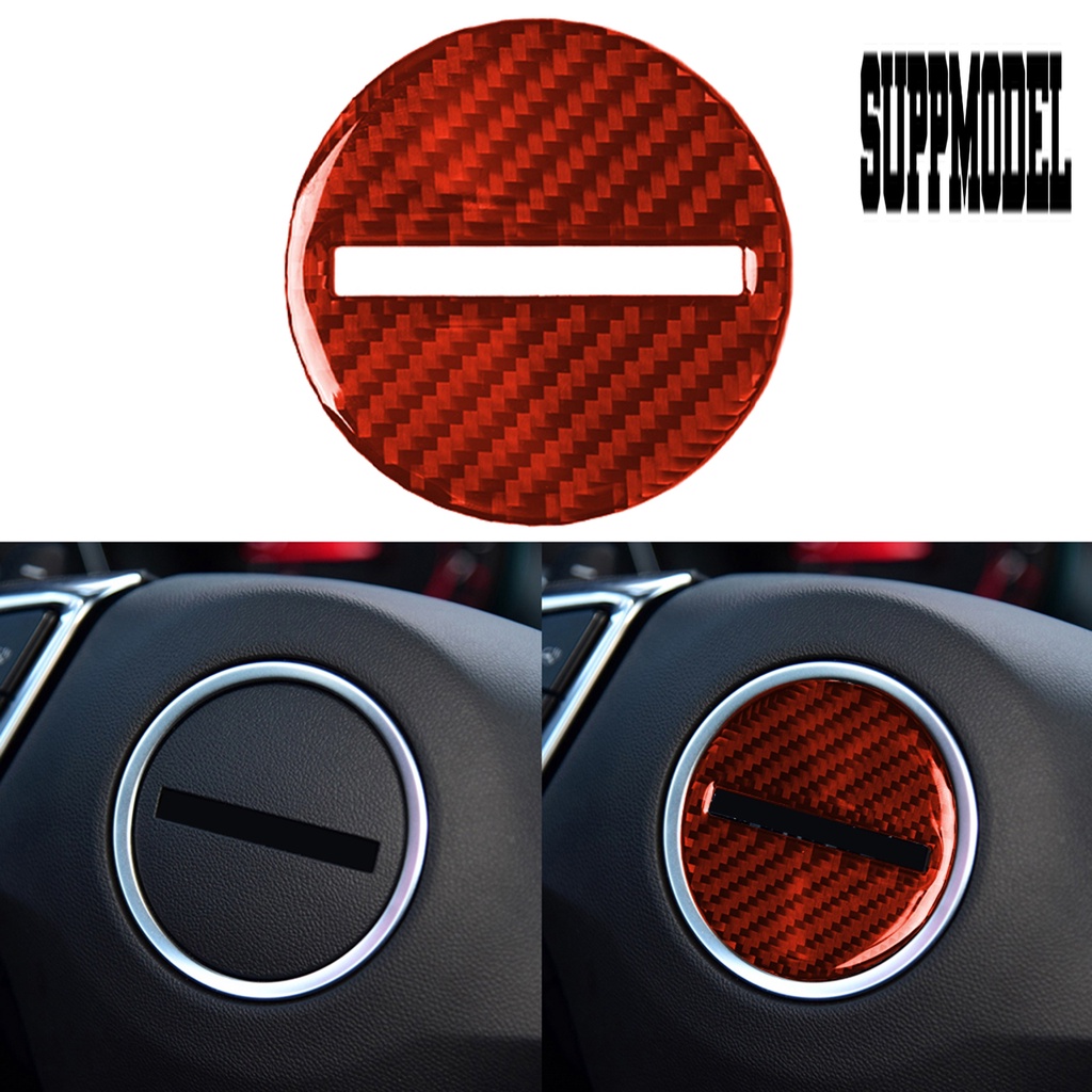 Stiker Cover Stir Mobil Anti UV Bahan Carbon Fiber Warna Merah Untuk Chevrolet Camaro 2017-2019