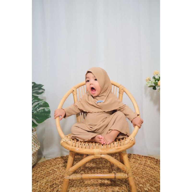 GAMIS BAYI KIA by DZAKIRA 0-2thn KHAKI MUDA