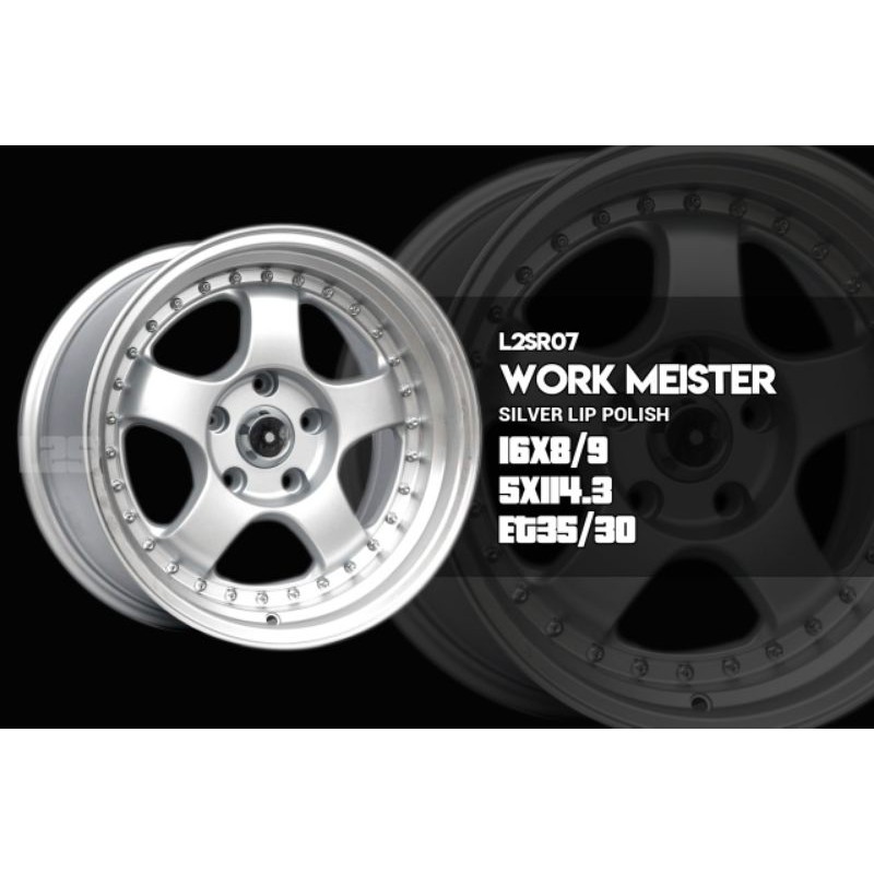 velg work meister r16 hole 5 plus ongkir pulau jawa