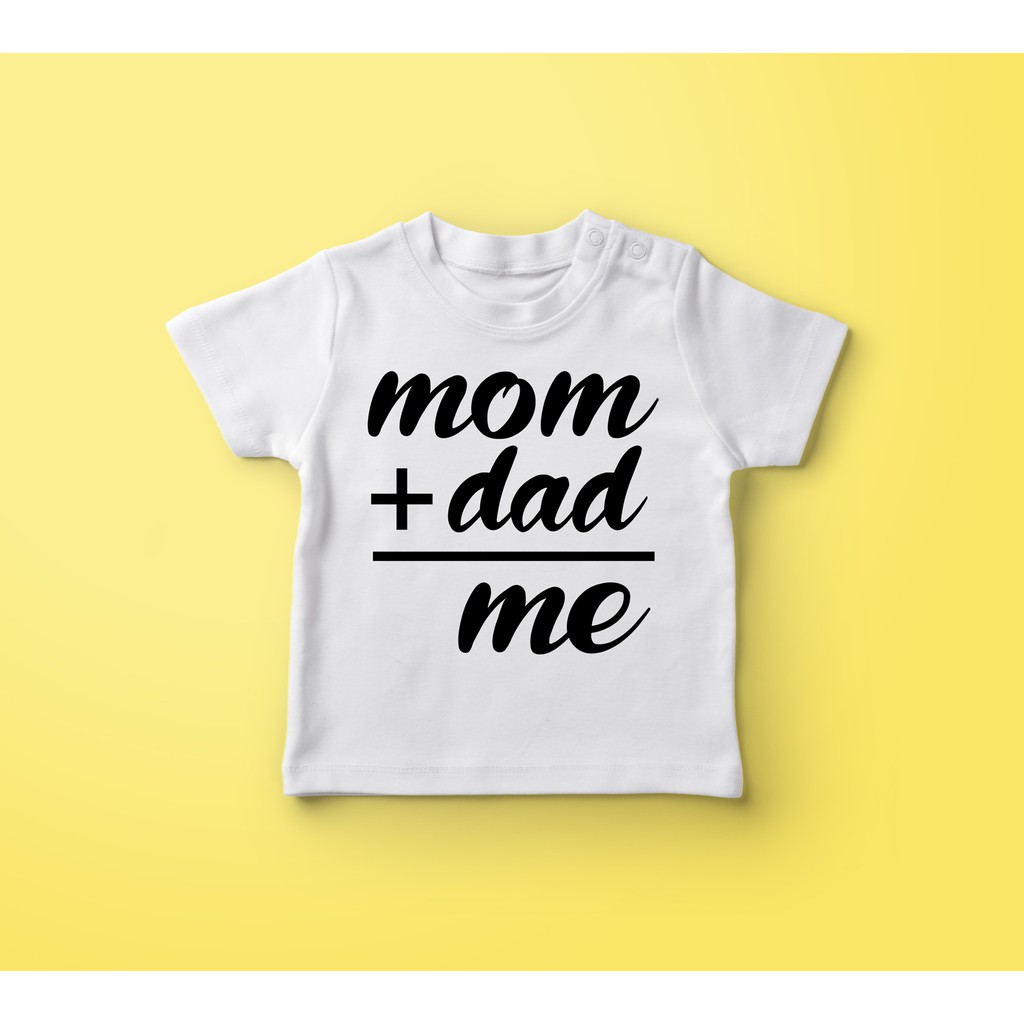 Baju Kaos Bayi Anak Cowok Cewek 6-12 bulan Unik & Lucu - Mom & Dad