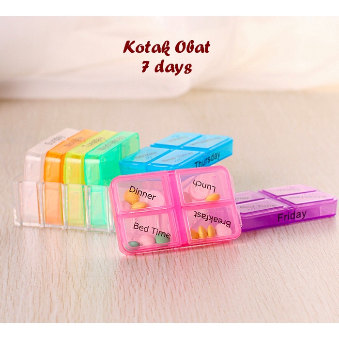 Kotak obat 7 hari / Tempat penyimpanan obat