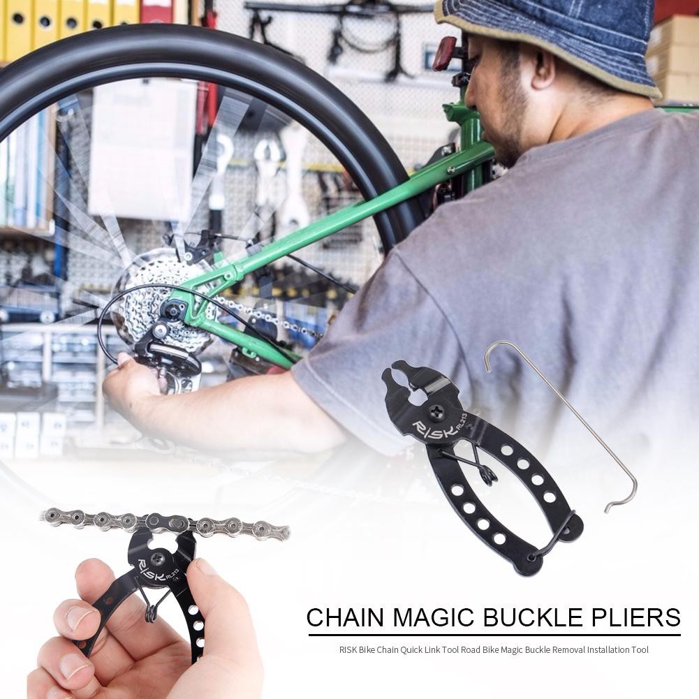 MOJITO RISK Bicycle Mini Chain Quick Link Tool MTB Bike Magic Buckle Removal Clamp
