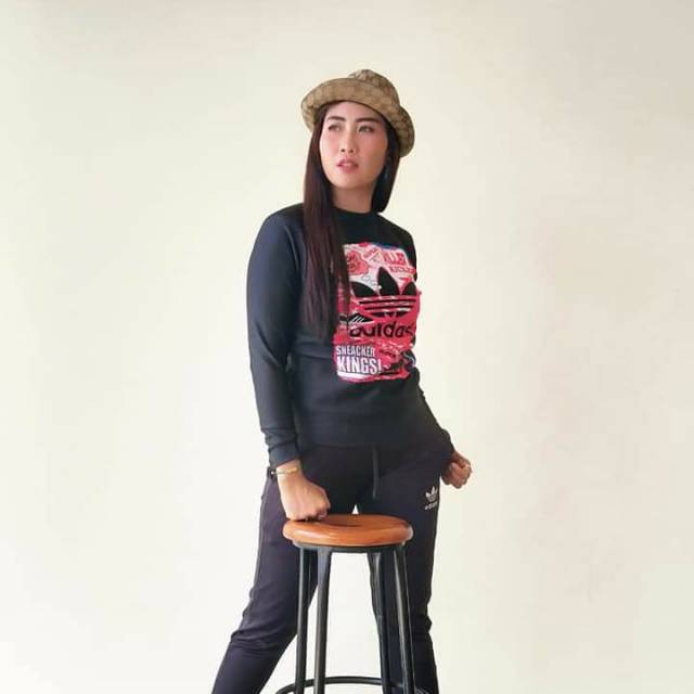 BAJU SENAM MURAH SXB ADIDAS SNEACKERS KINGS KILLER LONGSLEVE AND JOGGER