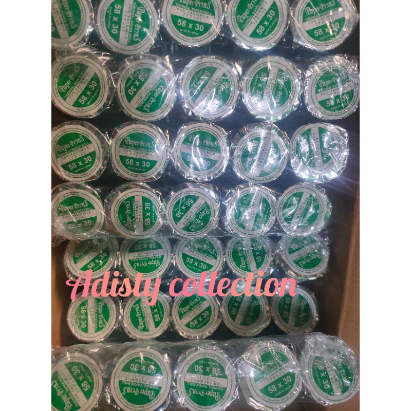 

Thermal 58x30 Paper pryns